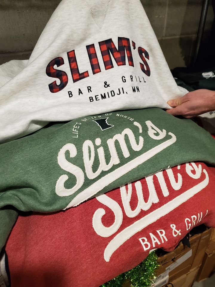 Slim's bar & grill sweatshirts